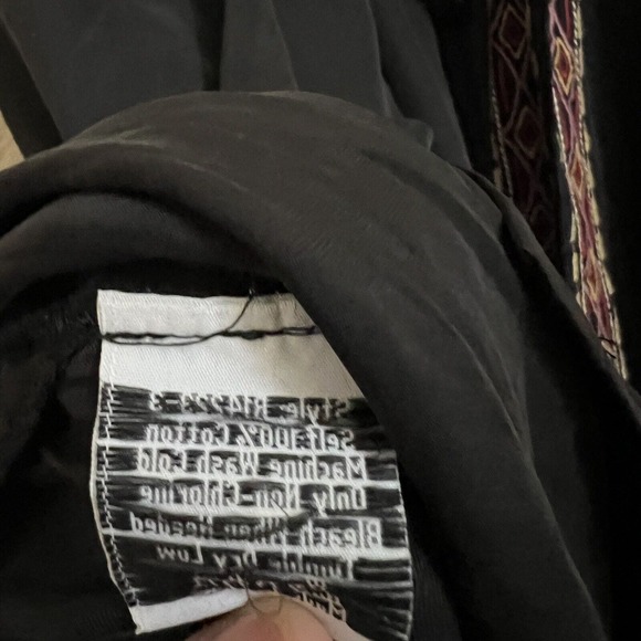 Johnny Was NWOT Sz 1X Fairlie Midi Dress Long Slv Embroidered Boho Black Belted - Picture 10 of 10